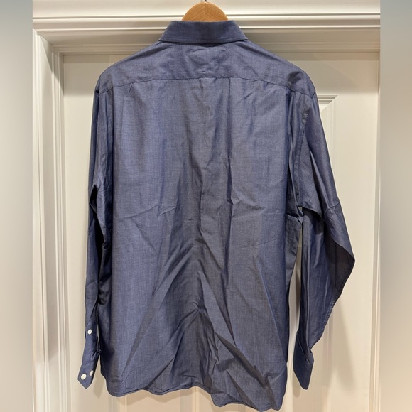 Ben Sherman The Original Men’s Button Down Shirt Sz 16.5, 34-35, L Dk Blue - Picture 2 of 7